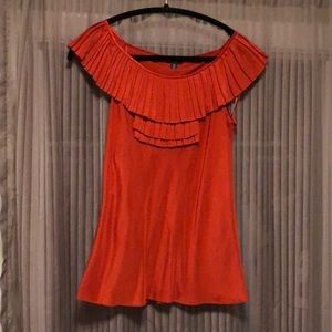 Nine West sleeveless silk blouse XS
